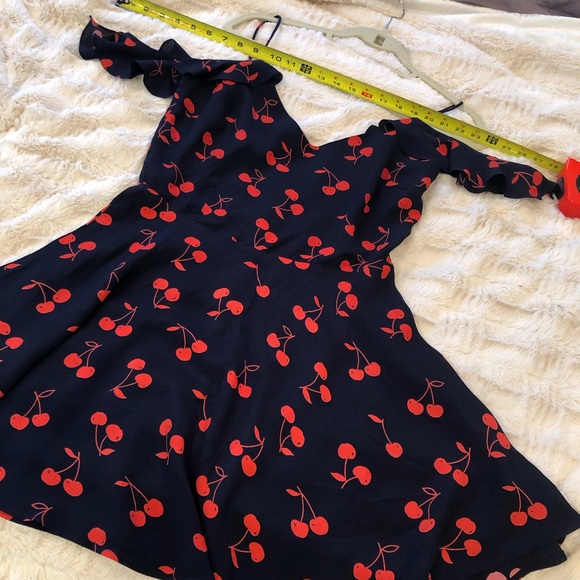 Lulu’s - Navy & Red Cherry Dress- NWT! - Picture 5 of 7